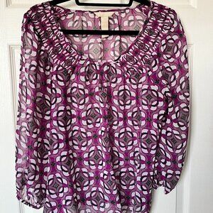 Banana Republic sheer blouse - L